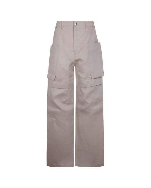 Rick Owens Gray Hollywood Stefan Cargo Pants for men