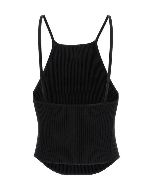 Courreges Black Courrèges Cut-Out Sleeveless Tank Top