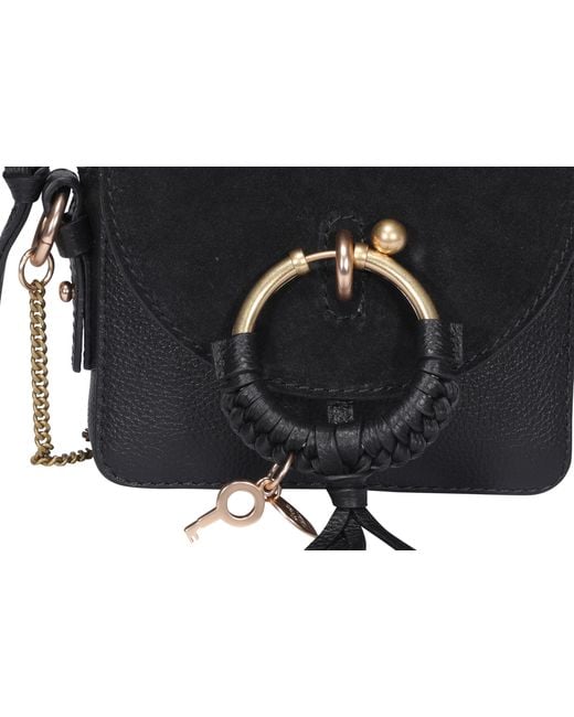 See By Chloé Black Joan Leather Crossbody Bag