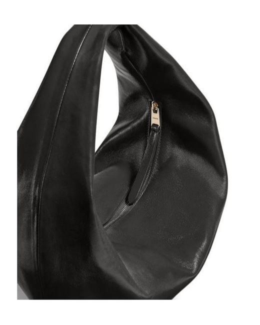 Khaite Black Olivia Zipped Shoulder Bag