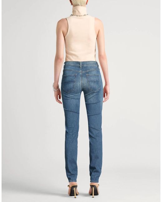 DIESEL Blue Mid-Rise Tapered Jeans