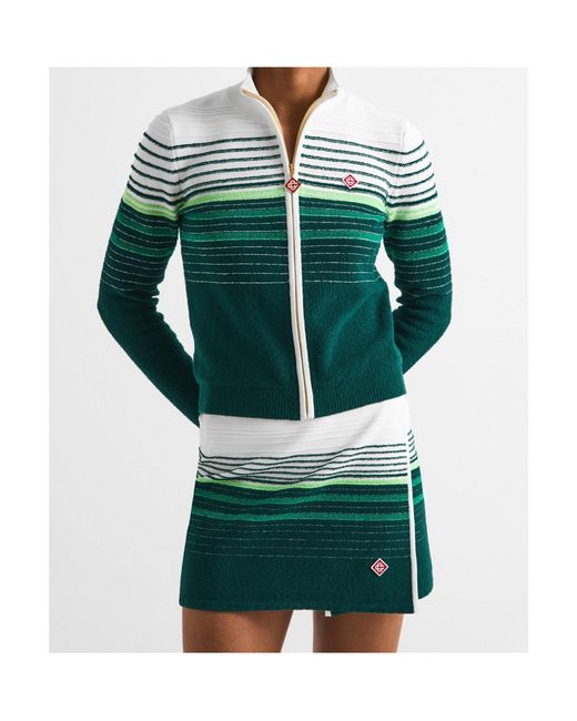 Casablanca Green Casual Zip-Up Jacket