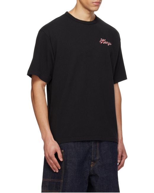 KENZO Black Winter Holidays Oversized T-Shirt for men