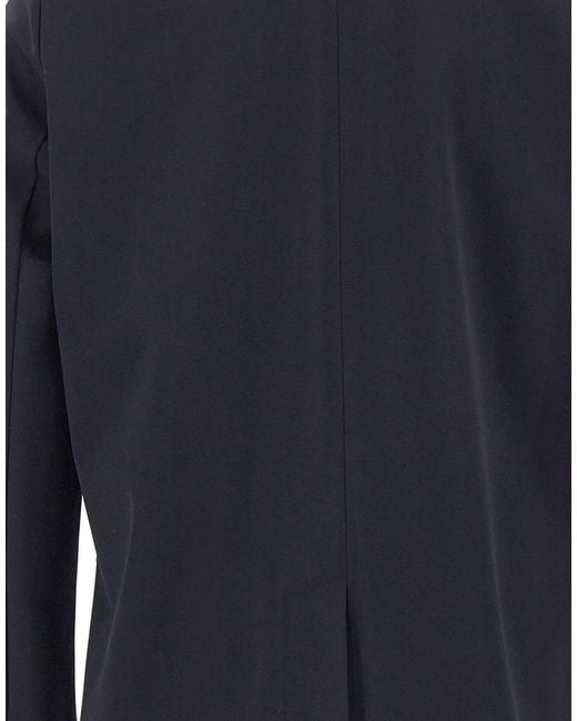 Rrd Blue Long-Sleeve Double-Breasted Trench Coat for men