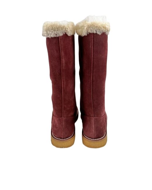Bally Red Logo Boots