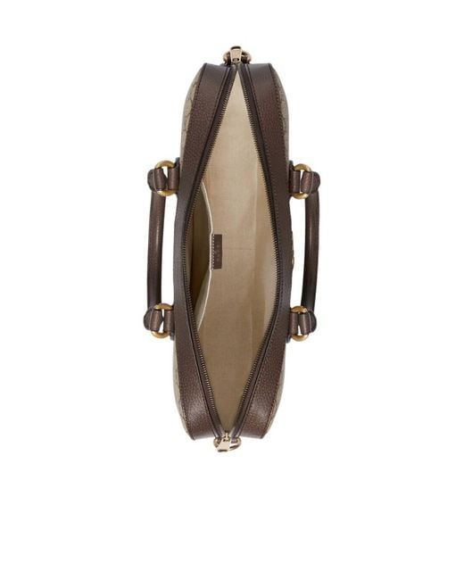 Gucci Brown Gg Supreme Briefcase for men