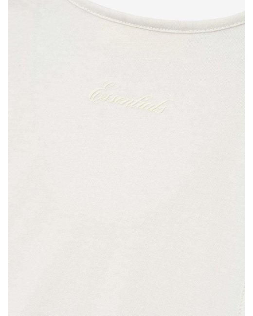 Fear Of God White Sleeveless Tank Top for men