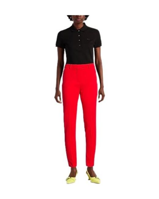Max Mara Red Basic Conical Trousers