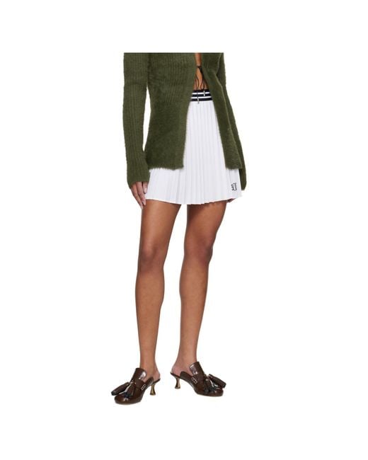 Bode Black Court Miniskirt