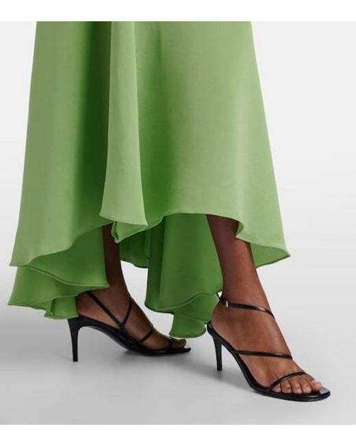 Rodarte Green Puff Sleeve Dress