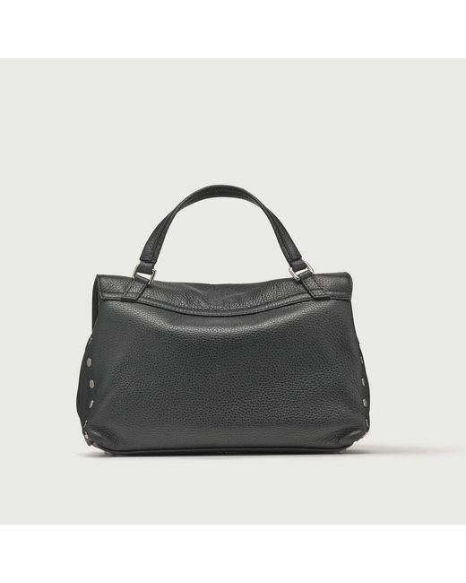 Zanellato Black Postina Mini Crossbody Bag