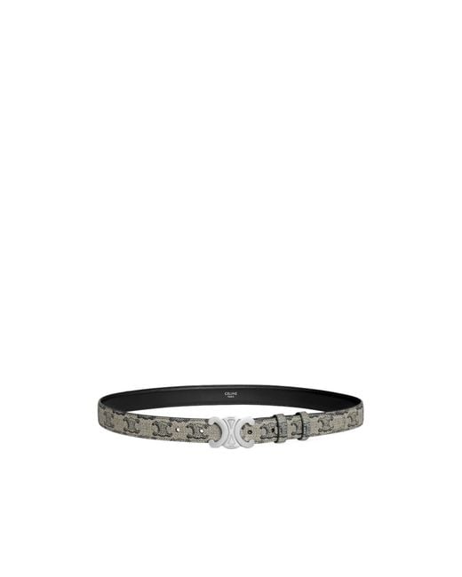 Céline White Medium 25Mm Triomphe Belt for men