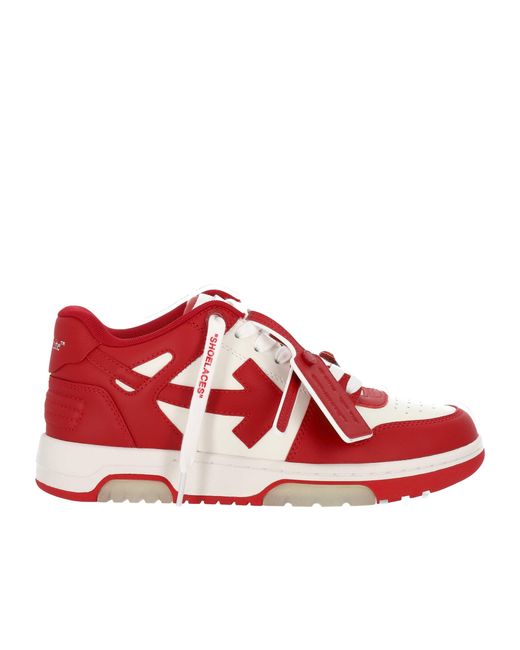 Off-White c/o Virgil Abloh Red Out Of Office Low-Top Sneakers for men