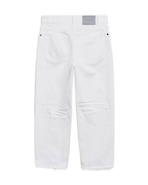 Balenciaga White Jackie Capri