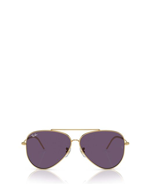 Ray-Ban Purple Aviator Reverse Sunglasses for men