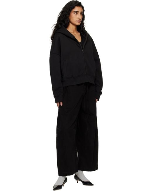 Entire studios Black Zip-Up Hoodie for men