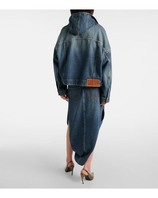 Jean Paul Gaultier Blue Button-Down Denim Jacket