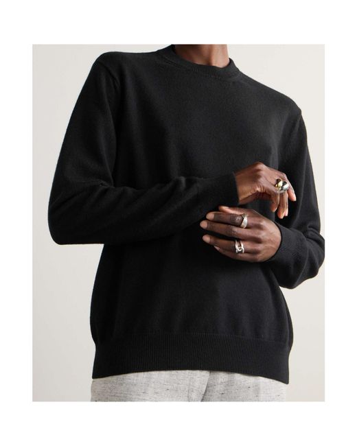 Jil Sander Black Blended Sweater