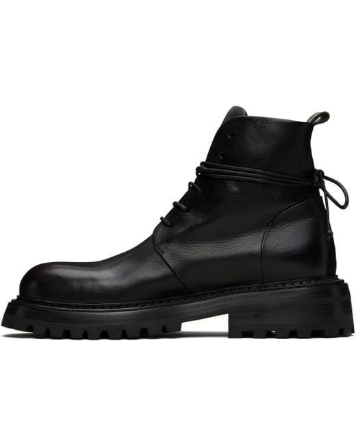 Marsèll Black Combat Ankle Boots for men
