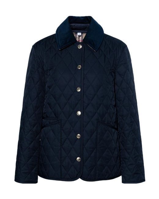 Burberry Blue Quilted Jacket