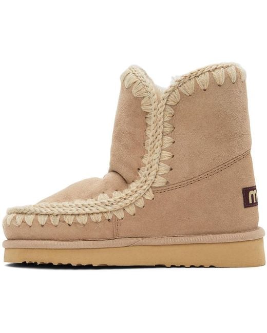 Mou Natural Ankle Snow Boots