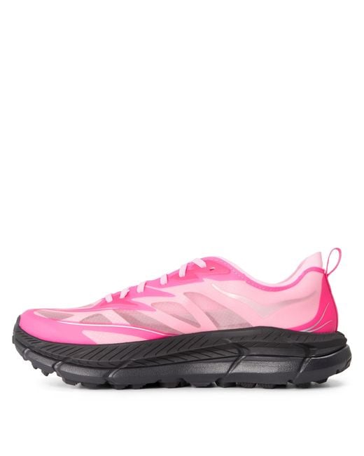 Hoka One One Pink Casual Off-Road Running Shoes for men
