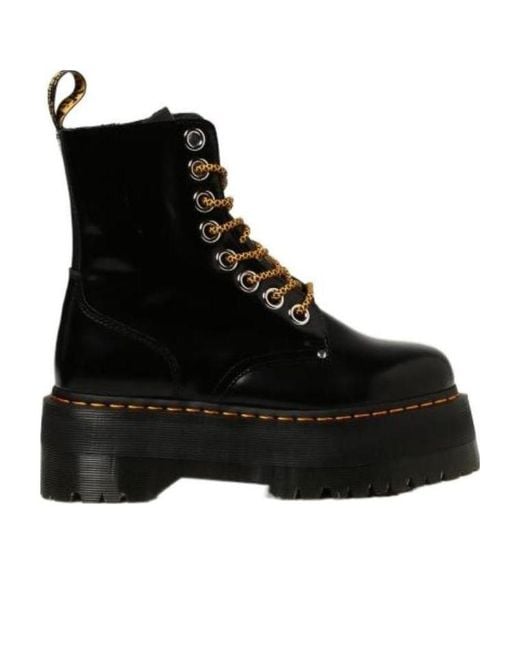 Dr. Martens Black Jadon Max Buttero Platform Combat Boots