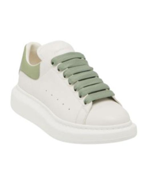McQueen White Oversized Lace-Up Sneakers