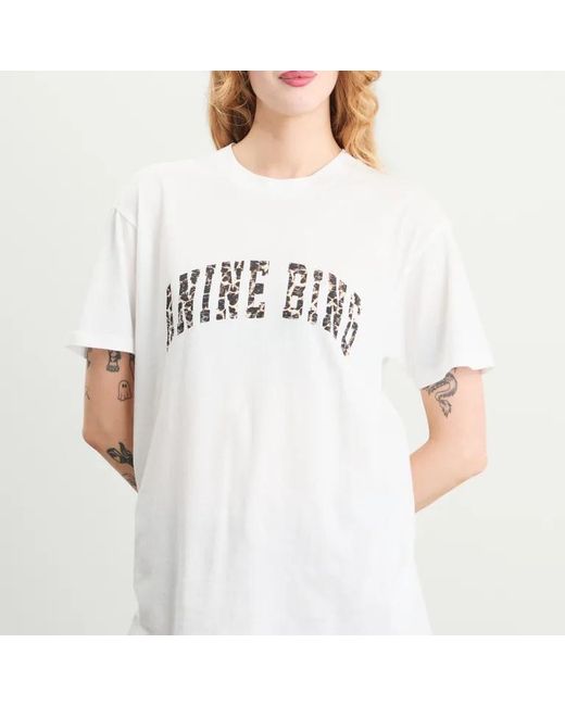 Anine Bing White Short-Sleeved T-Shirt