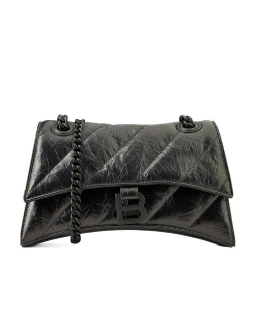 Balenciaga Black Logo Shoulder Bag