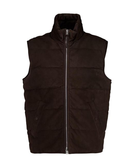 Tom Ford Brown High-Neck Light Fill Gilet for men
