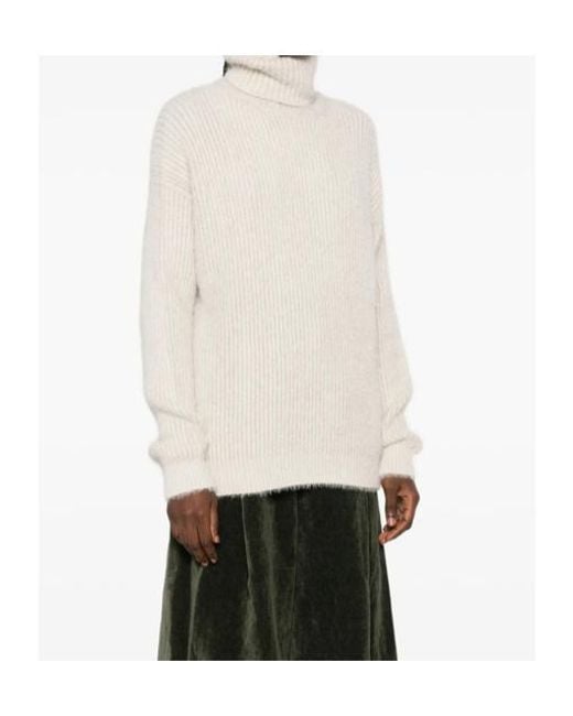 Uma Wang White Long Sleeve Sweater