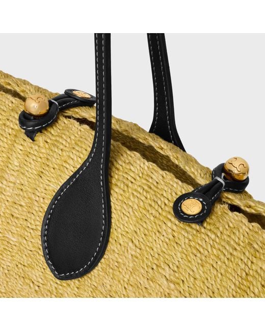 Céline Metallic Large Triomphe Beads Basket