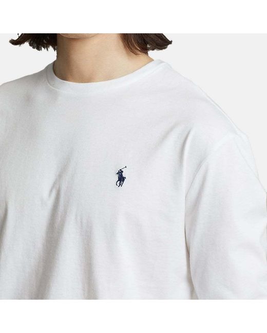 Polo Ralph Lauren White All Fits Jersey Long-Sleeved T-Shirt for men