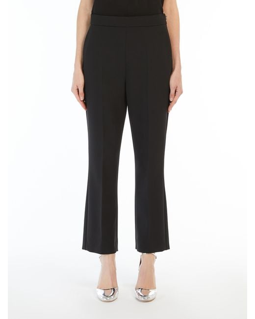 Max Mara Black High Waist Regular Fit Pants