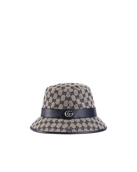 Gucci Gray Double G Bucket Hat
