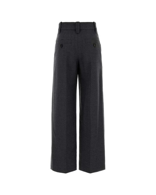 Brunello Cucinelli Blue Casual Pants With Belt Loops