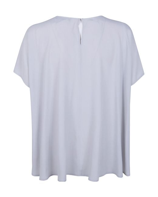 Fabiana Filippi Blue Round Neck Short Sleeves Tee Shirt