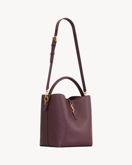 Saint Laurent Purple Le 37 Supple Bucket Bag