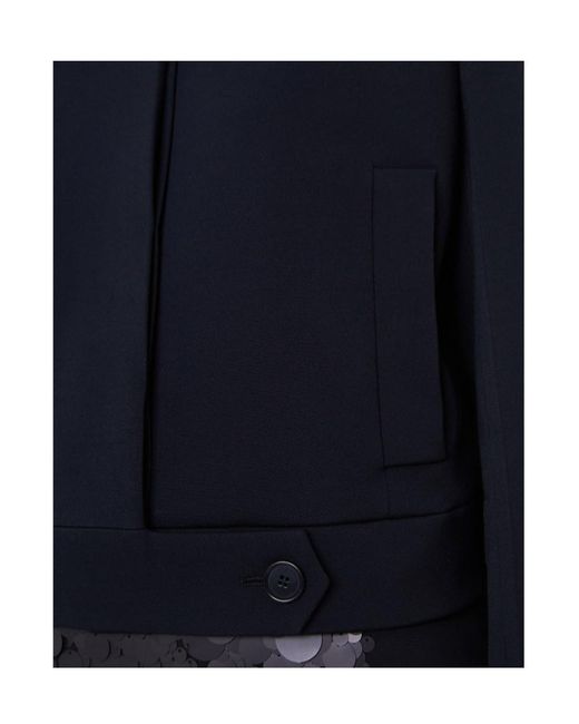 Joseph Blue Abbe Boxy Stretch-Crepe Jacket