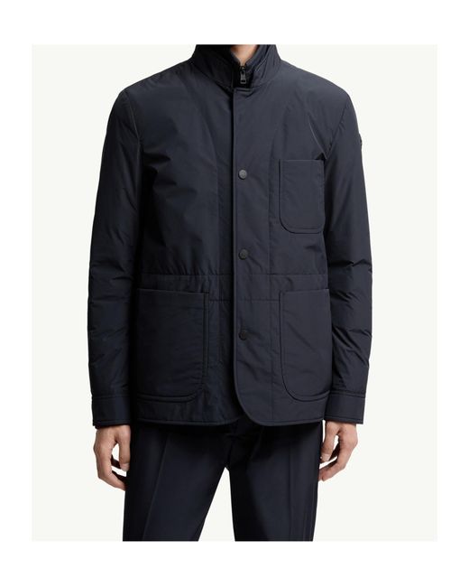 Moncler Blue Brieuc Water-Repellent Jacket for men