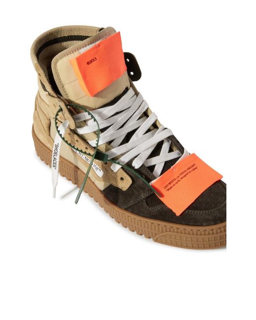 Off-White c/o Virgil Abloh Brown Off-Court 3.0 Lace-Up Sneakers for men