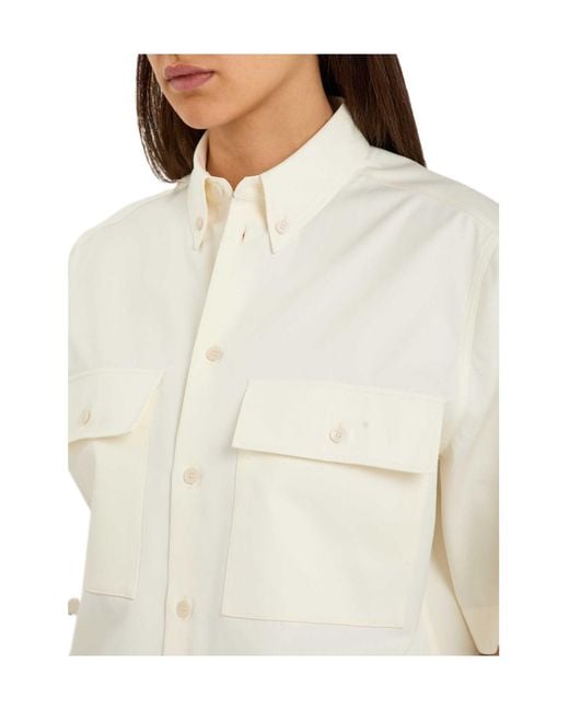 Tod's White Short-Sleeved Button-Down Shirt