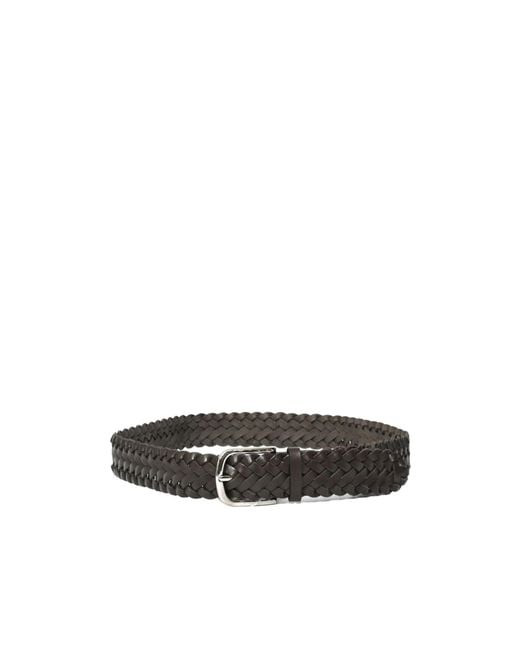 Orciani White Woven Belt for men