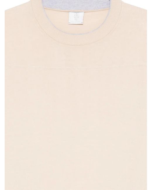Eleventy Natural Round-Neck T-Shirt for men