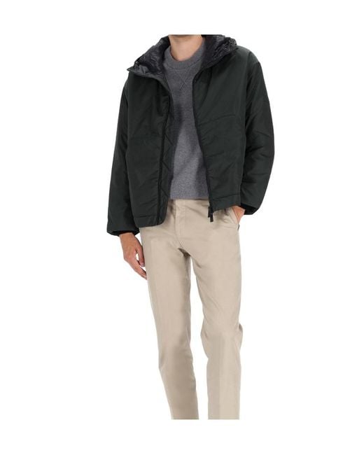 Premiata Black Hooded Zip-Up Jacket for men