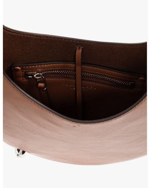 Tory Burch Brown Small Pierced Shoulder Bag