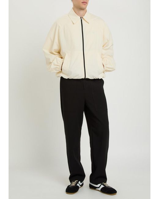 Jacquemus Natural Le Coupe Vent Logo-Embroidered Shell Jacket for men