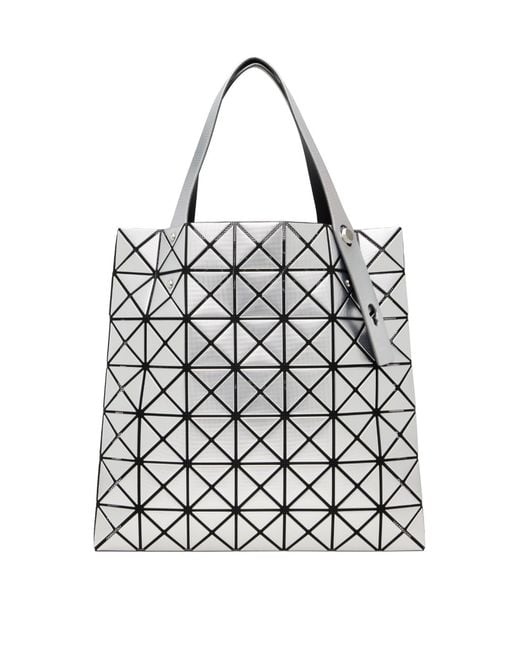 Issey Miyake White Platinum Tote Bag