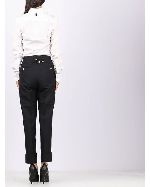 Thom Browne Black Pocket Casual Pants